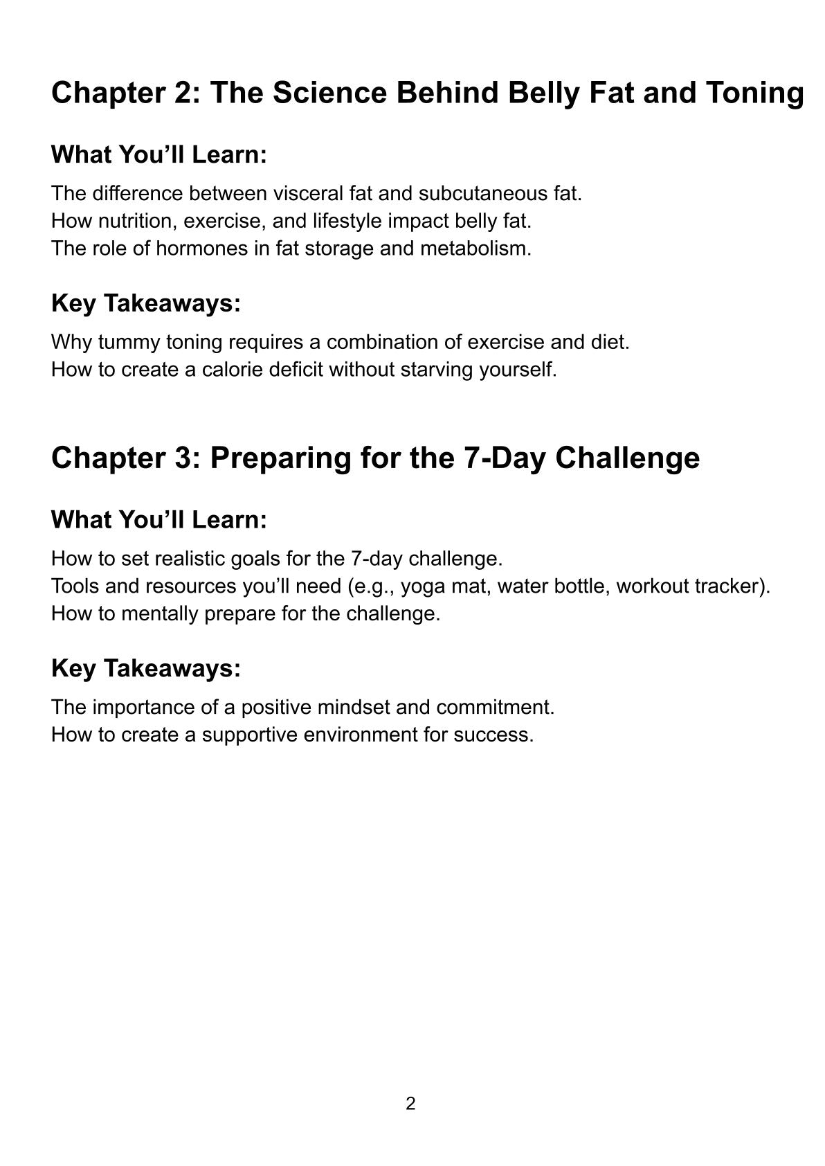 Kickstart Your Core: The 7-Day Tummy Toning Plan (Digital PDF)