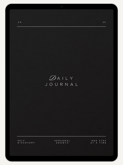 Get Ready With Historia | 365 Daily Hyperlinked Digital Daily Journal Black
