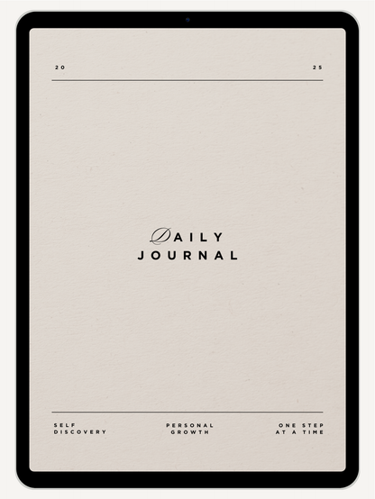 Get Ready With Historia | 365 Daily Hyperlinked Digital Daily Journal beige